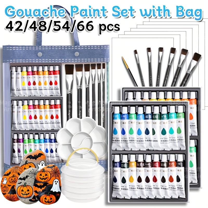 Gouache Paint Set - Kembali ke Sekolah 42/48/54/66 pcs Set