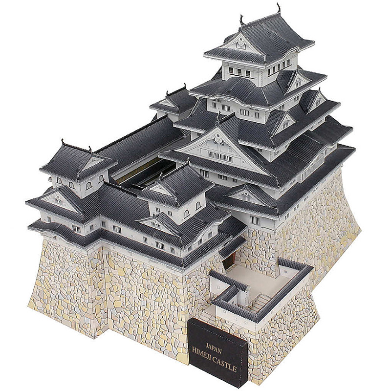 Art Craft Cardboard - Jepang Himeji Kastil 3D Kertas Model