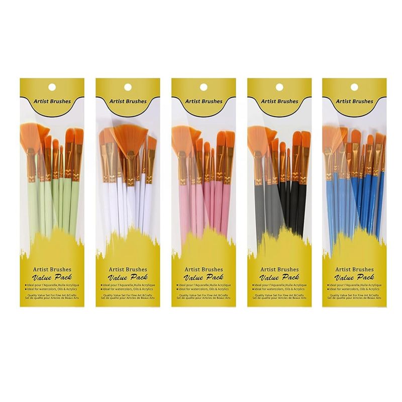 Gouache Paint Set - Set Kuas Cat Akrilik M12K, 5