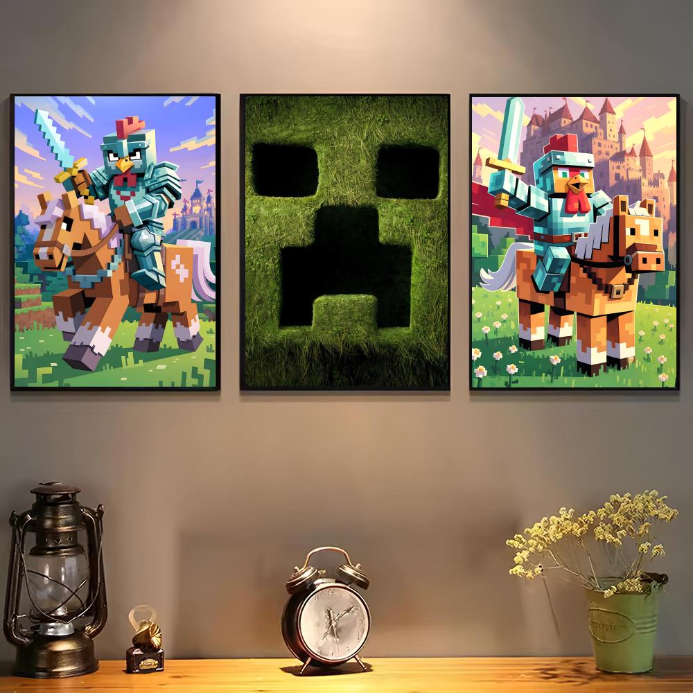 Art Craft Bar - Poster Game Mine-c-crafts untuk Seni Berperekat