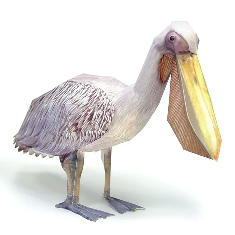 Art Craft Cardboard - Model Kertas Burung Pelican Putih Besar