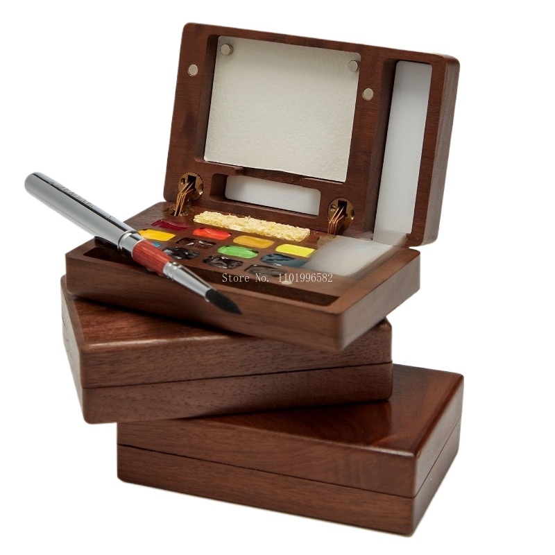 Kotak Lukis Portabel Kayu Soli - Gouache Paint Set ulasan dan harga