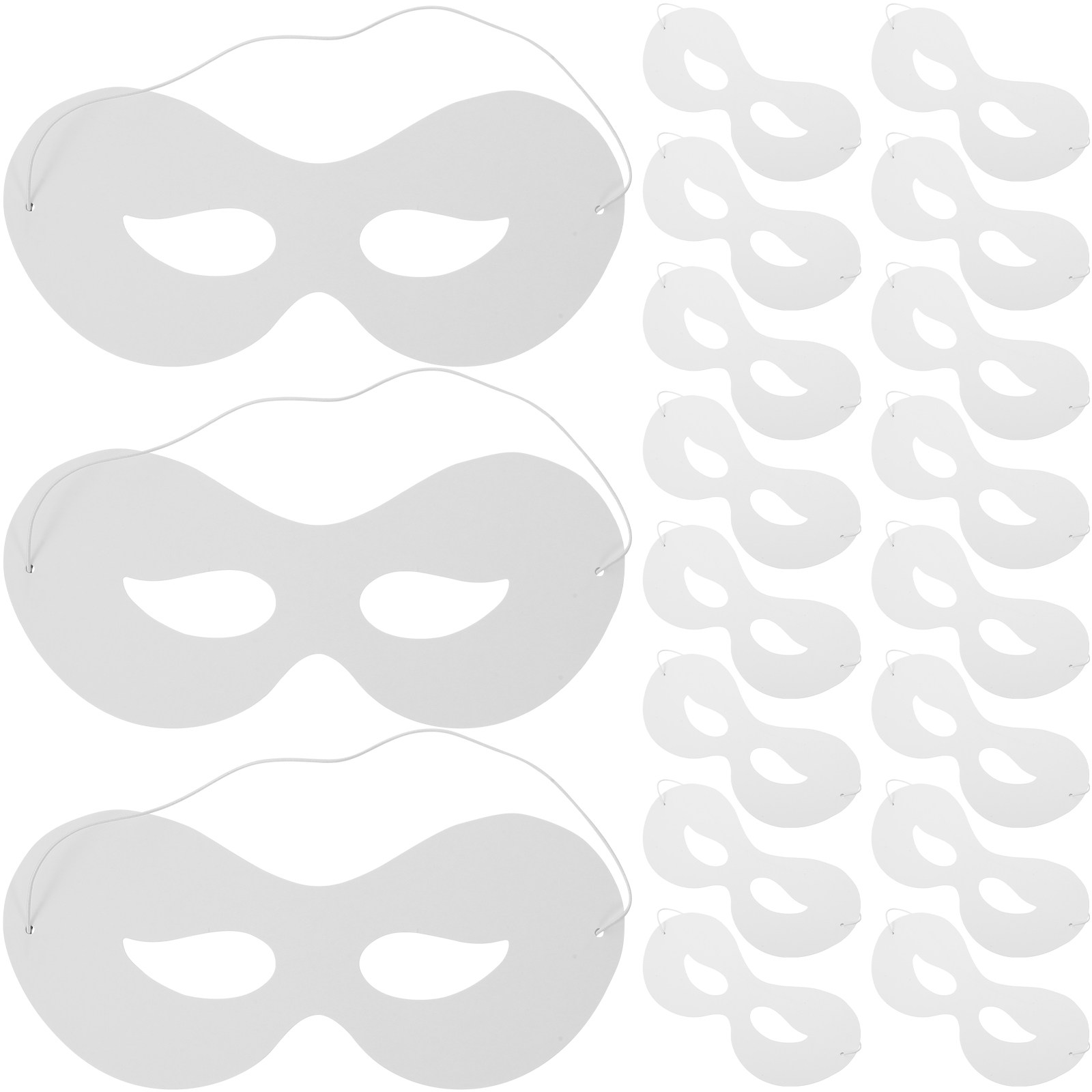 40 buah masker kertas putih po - Art Craft With Paper ulasan dan harga