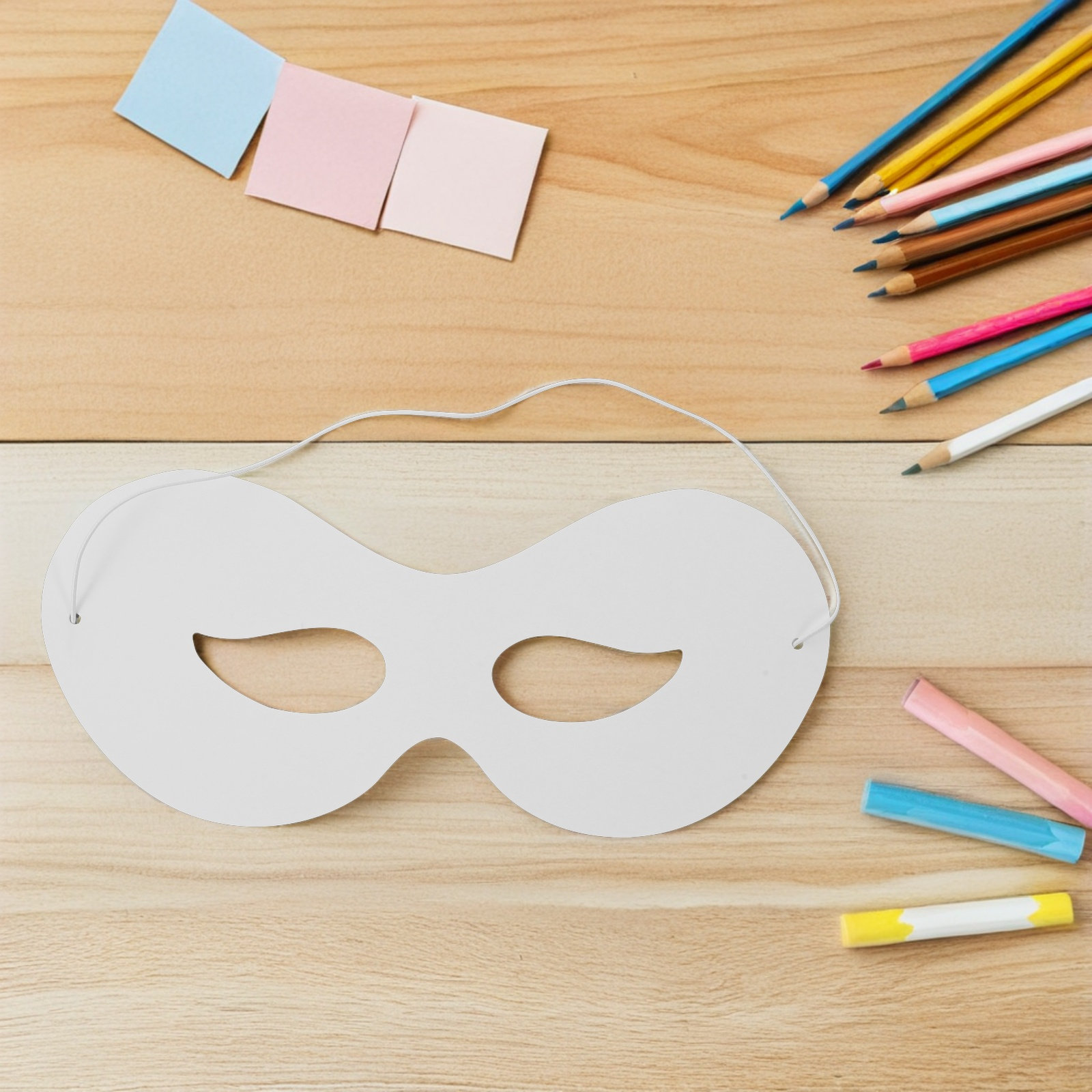 40 buah masker kertas putih po - Art Craft With Paper ulasan dan harga