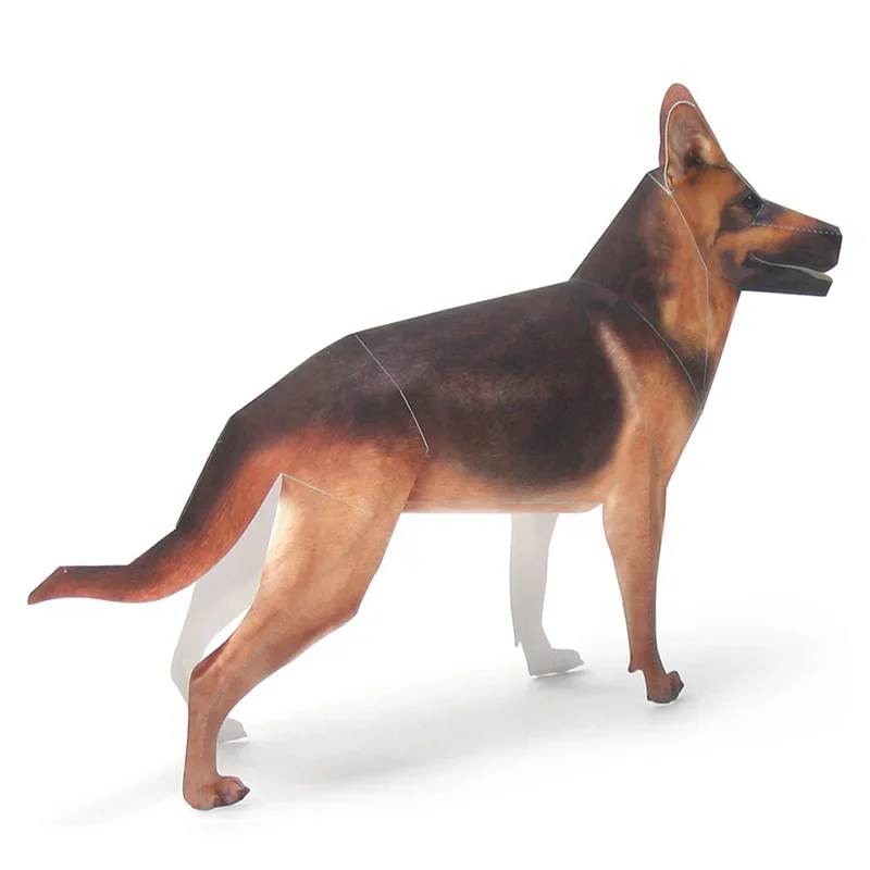 Seni Origami Anjing German She - Art Craft Cardboard ulasan dan harga