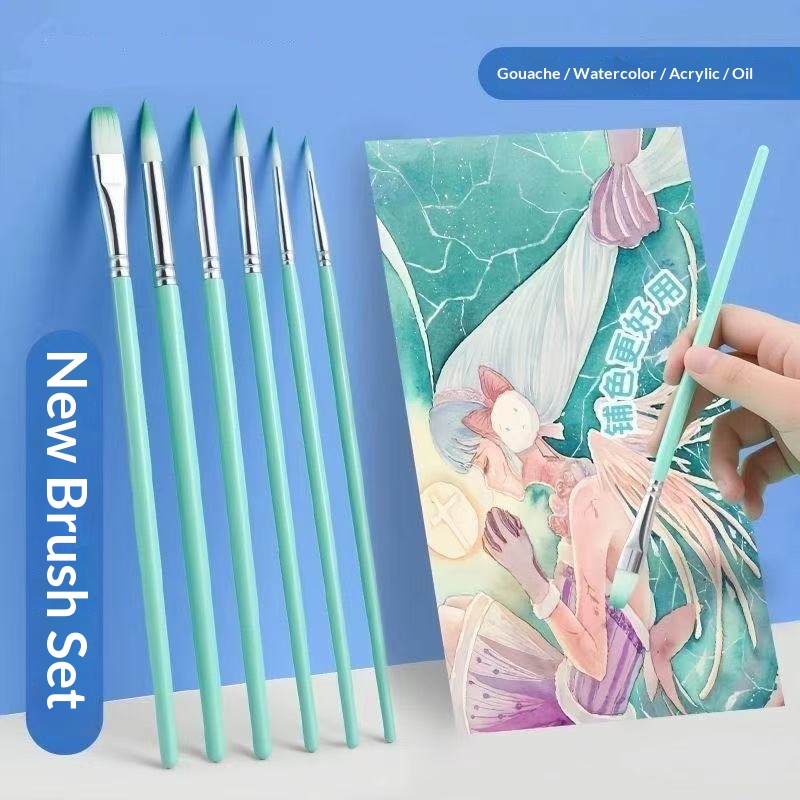 6 Pcs Set Kuas Lukis Akrilik C - Gouache Paint Set ulasan dan harga