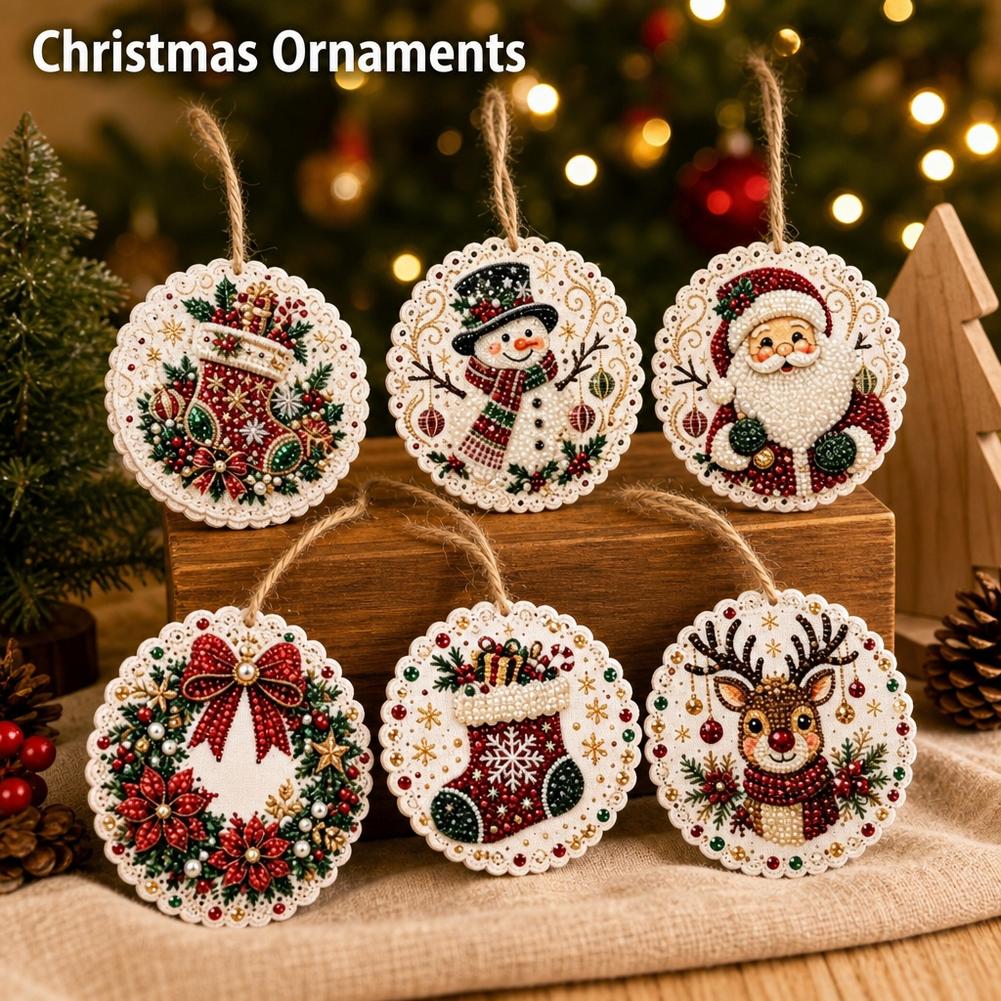 6 Buah Ornamen Natal, Kit Luki - Art Craft Kit ulasan dan harga