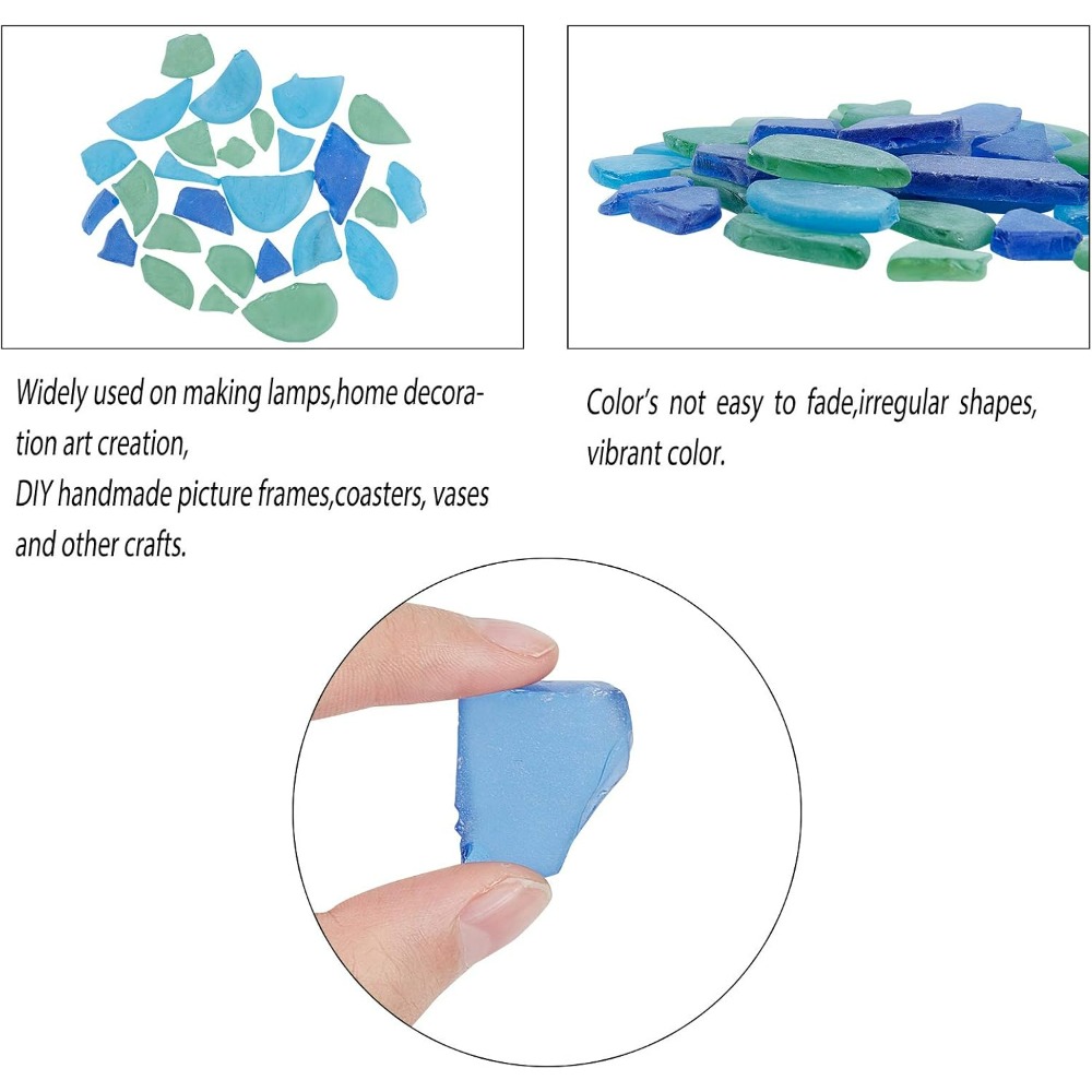 Kaca 3 Warna Aqua Biru Kobalt  - Art Craft Kit ulasan dan harga