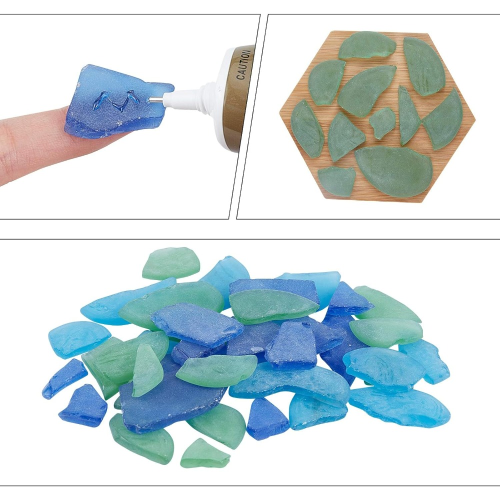 Kaca 3 Warna Aqua Biru Kobalt  - Art Craft Kit ulasan dan harga
