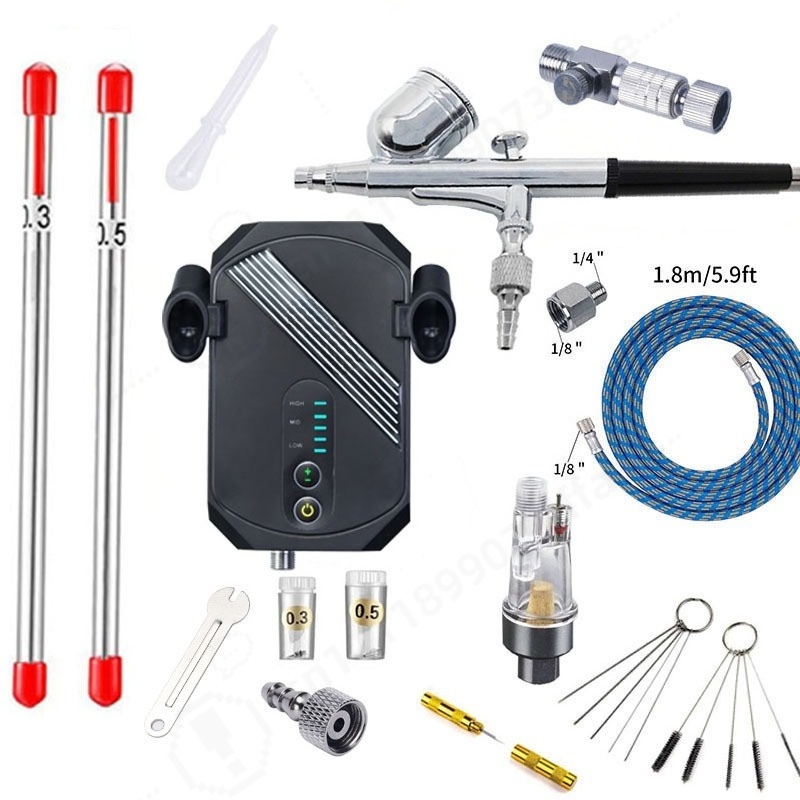 Kit Kompresor Airbrush Mini, C - Art Craft Kit ulasan dan harga