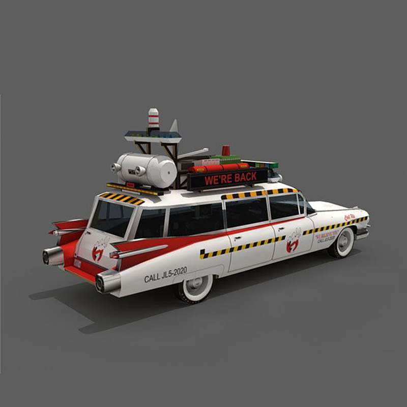 Ghostbusters Mobil Ecto-1A 1:2 - Art Craft Cardboard ulasan dan harga