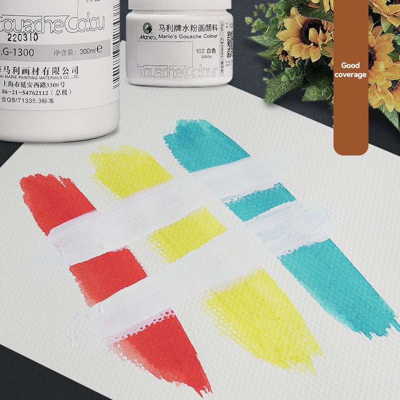 Cat Gouache Putih Botol 100ml/ - Gouache Paint Set ulasan dan harga