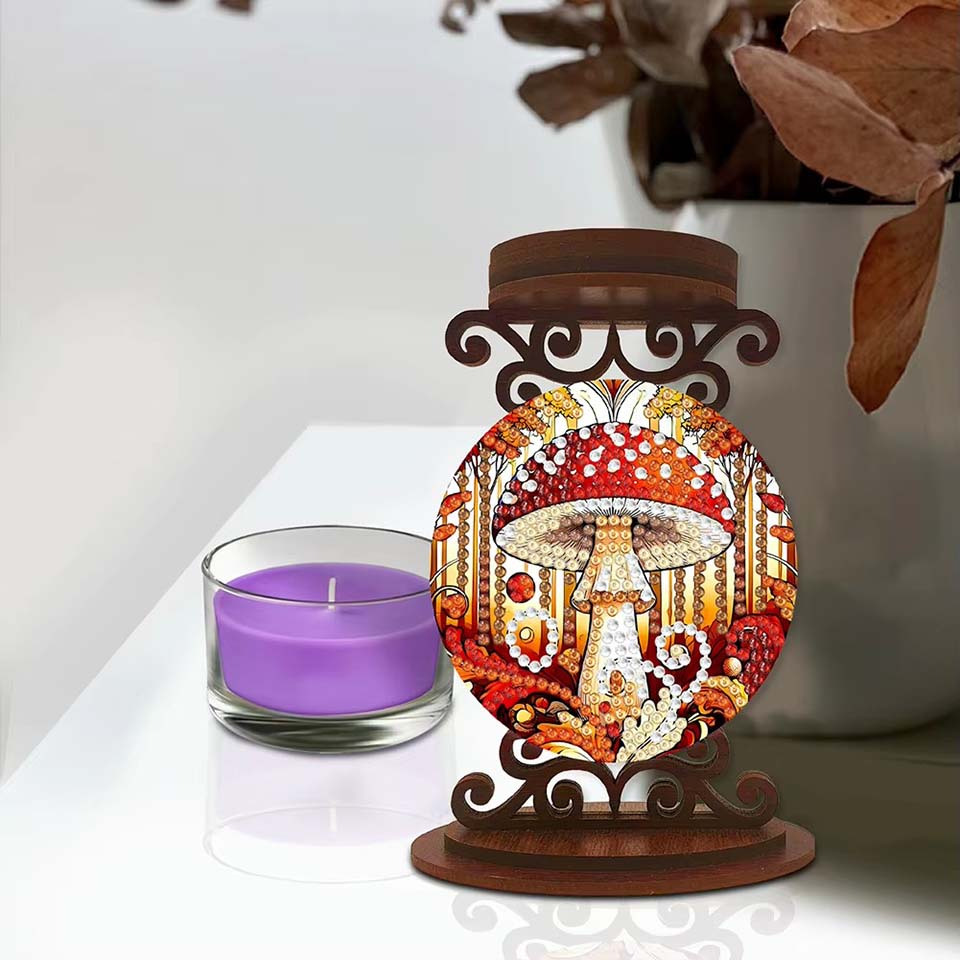tempat lilin berbentuk jamur,  - Art Craft Kit ulasan dan harga