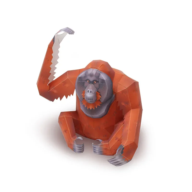 Seni Origami Orangutan Gorila  - Art Craft Cardboard ulasan dan harga