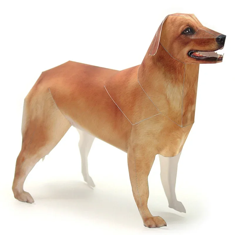 Model Kertas Anjing Golden Ret - Art Craft Cardboard ulasan dan harga