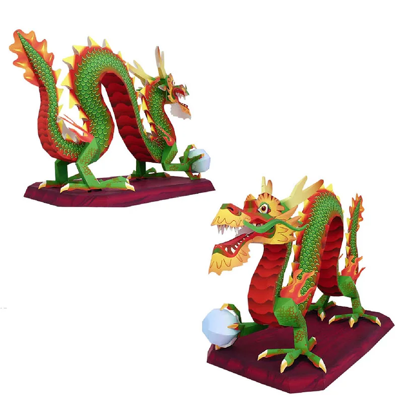 Naga Cina Loong buatan tangan  - Art Craft Cardboard ulasan dan harga