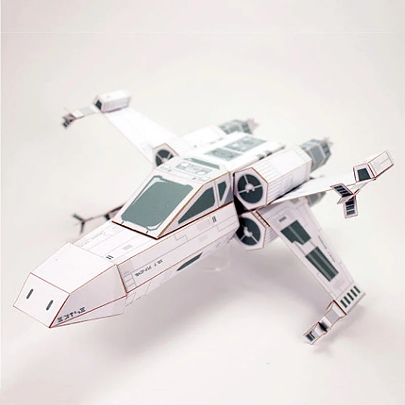 X-WING Tempur Kertas Putih Mod - Art Craft Cardboard ulasan dan harga