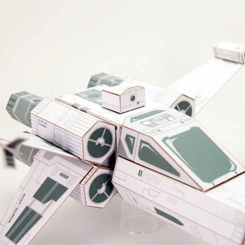 X-WING Tempur Kertas Putih Mod - Art Craft Cardboard ulasan dan harga