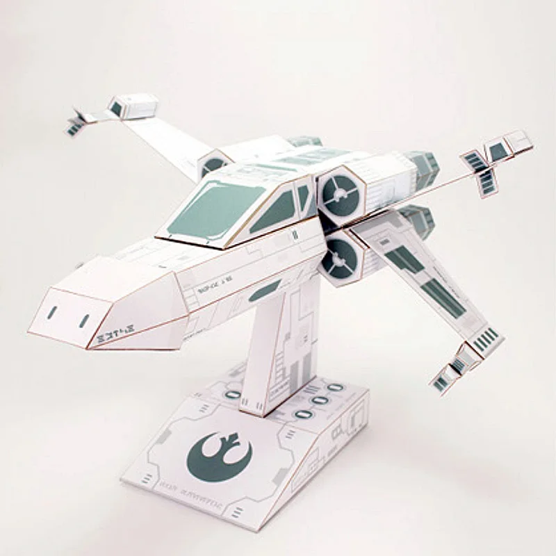 X-WING Tempur Kertas Putih Mod - Art Craft Cardboard ulasan dan harga